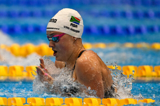 Lara Van Niekerk Wins 50 and 200 Breaststrokes At African Championships