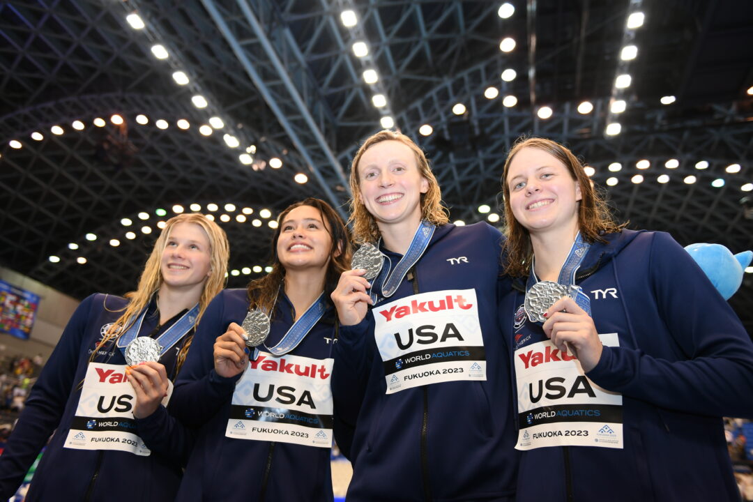 Alex Shackell, Bella Sims Explain Why Poker Chips Motivated Them in 800 Free Relay