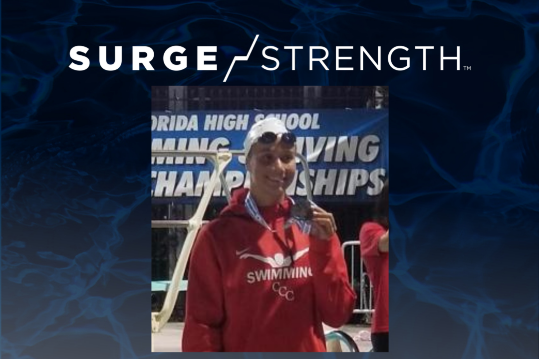 Strength for college swimming, built by SURGE Strength