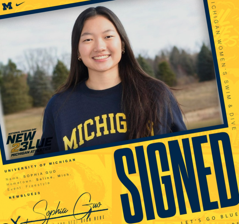 Michigan D1 High School State Champ Sophia Guo Commits to Stay at Michigan