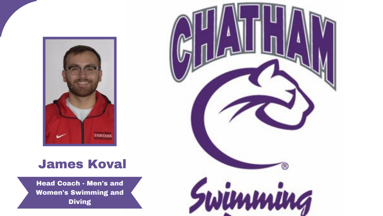 Chatham University Names James Koval As New Head Coach of Swimming & Diving