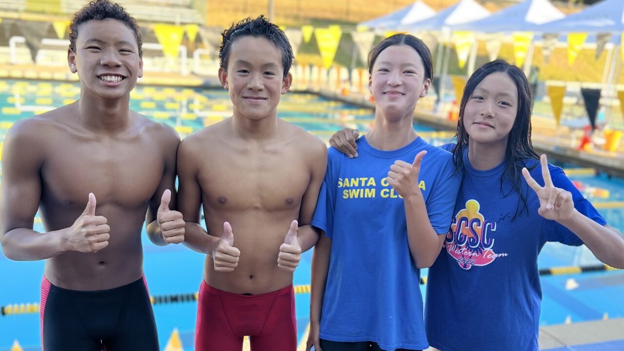 Santa Clara Swim Club Breaks Three 13-14 NAG Relay Records