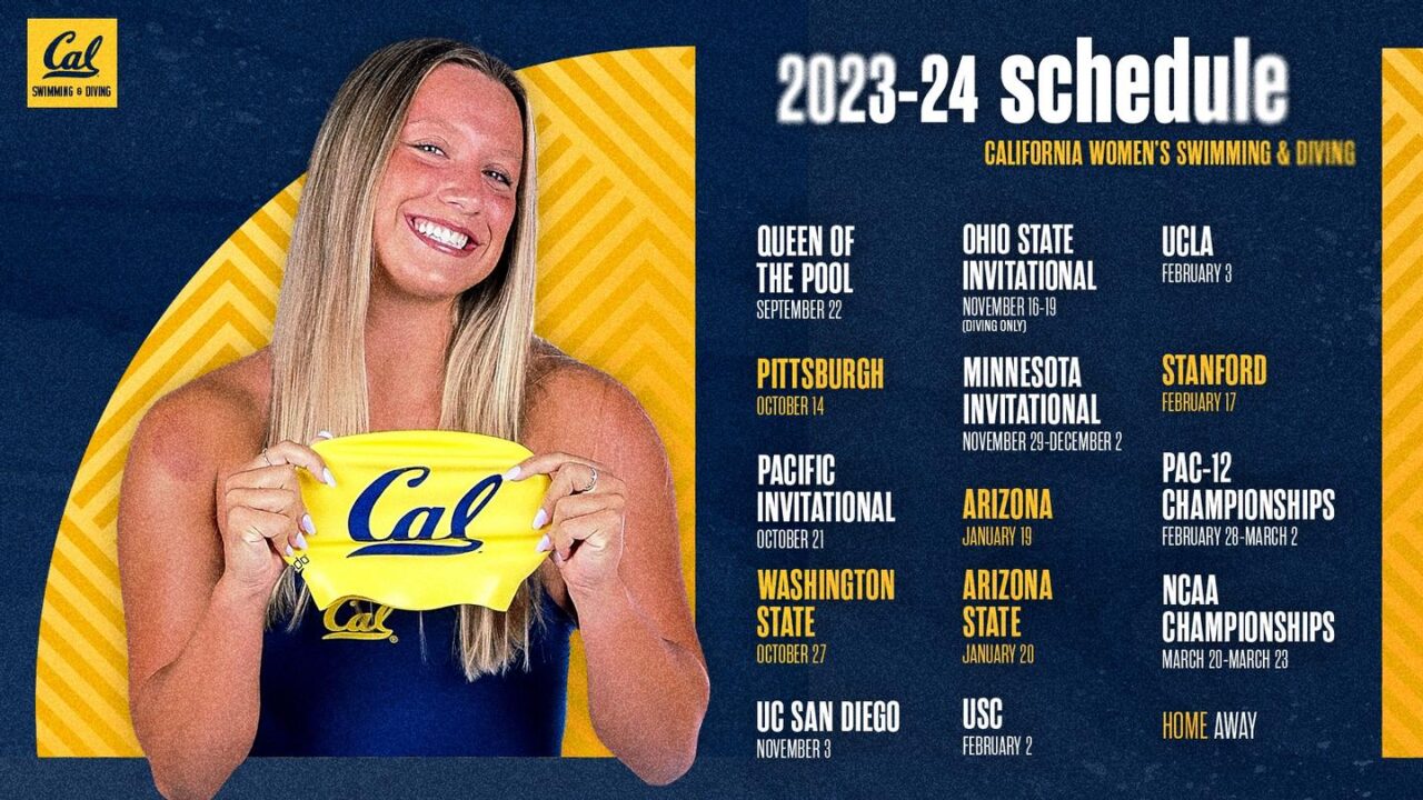 Cal Releases 2023-24 Women’s Swimming & Diving Schedule