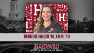 4-Time Ivy Champion Geordie Enoch Joins Harvard Swimming Coaching Staff