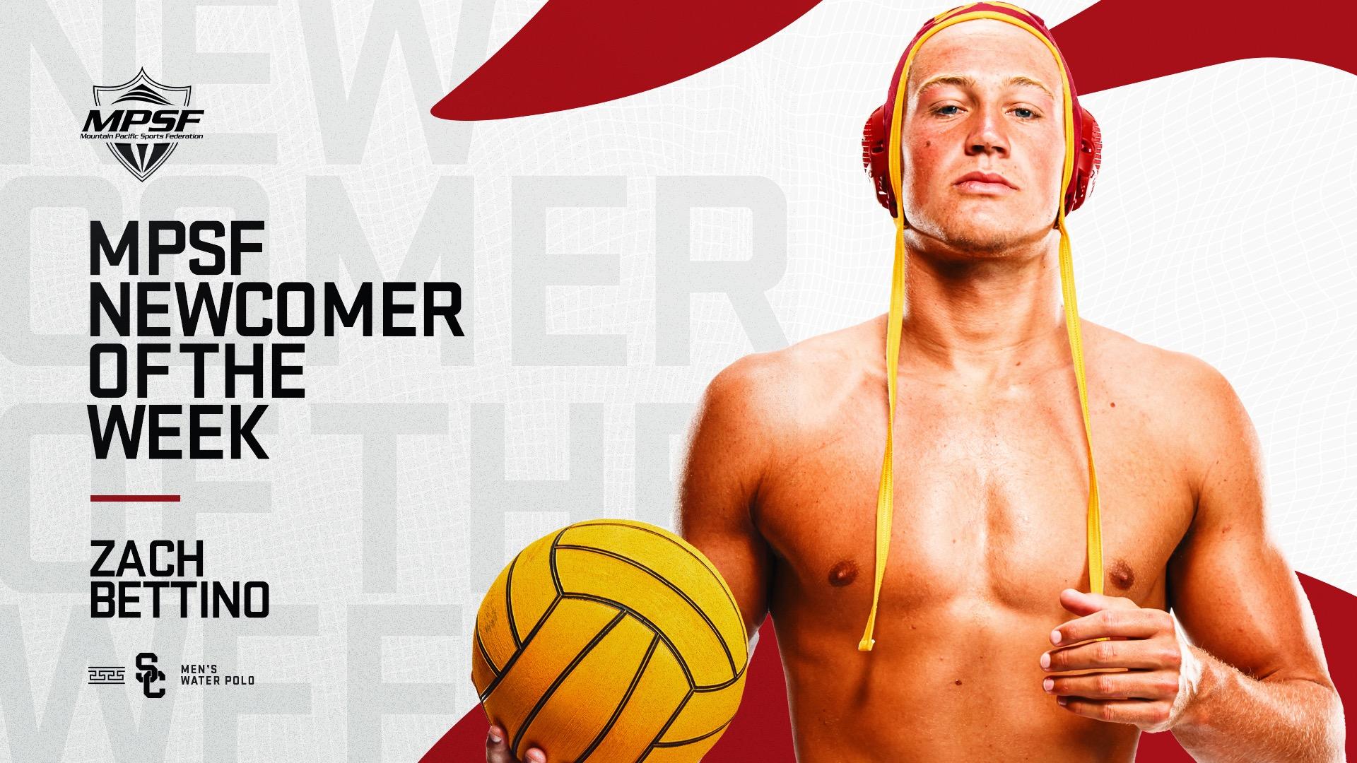 USCs Zach Bettino Named MPSF Mens Water Polo Newcomer of the Week