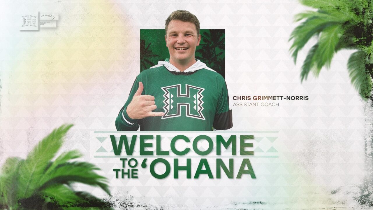 Hawaii Swim & Dive Adds Chris Grimmett-Norris To Staff As Assistant Coach