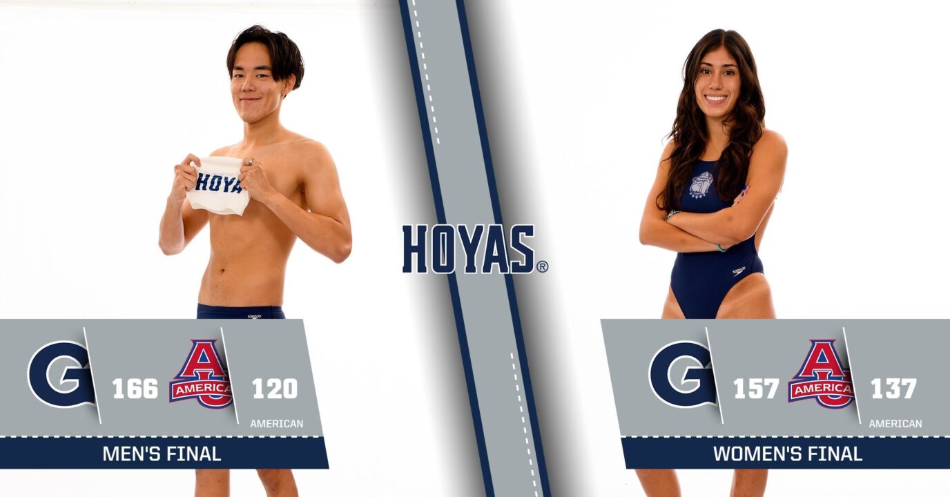 Pool Records Fall As Georgetown Sweeps Cross-Town Rival American At Home