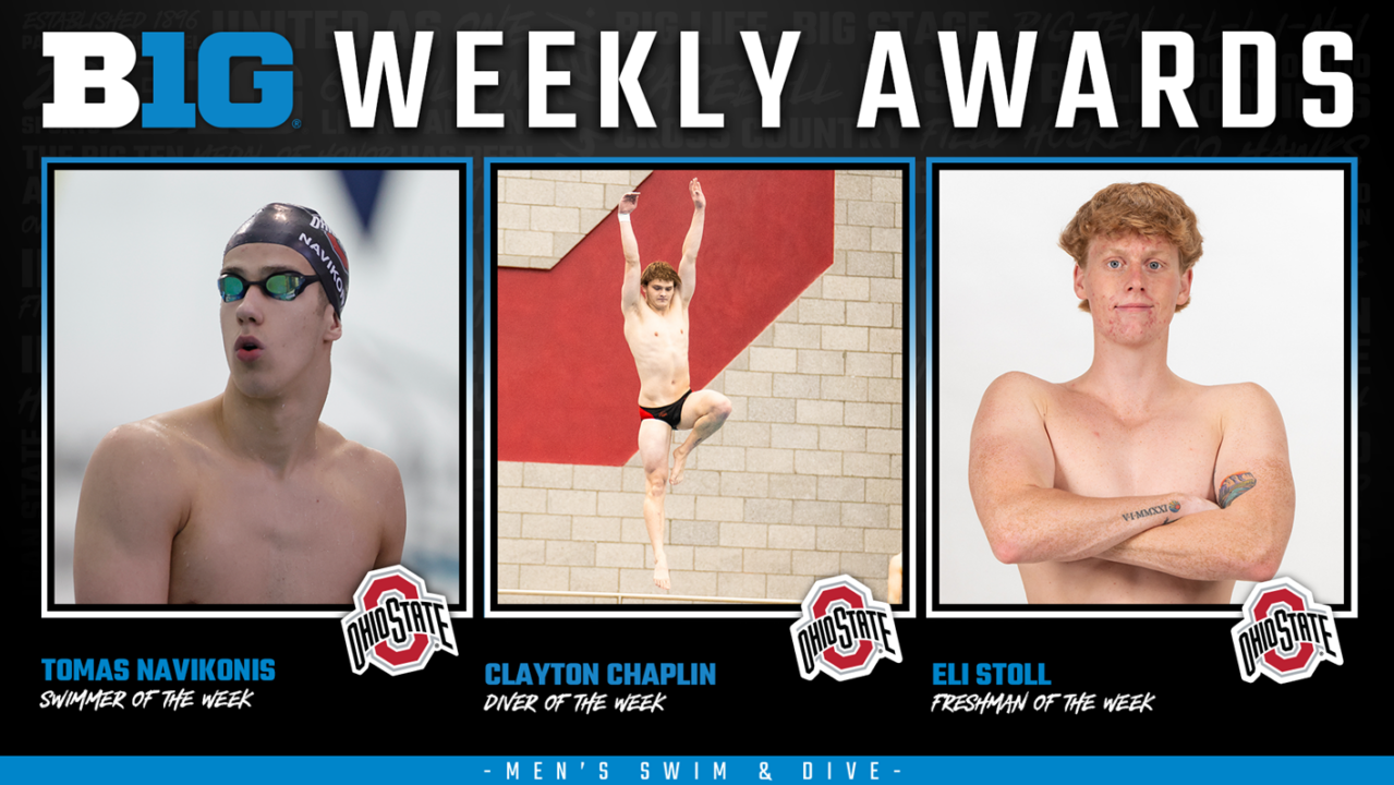 Ohio State’s Paige Hall, Tomas Navikonis Named Big Ten Swimmers of the Week