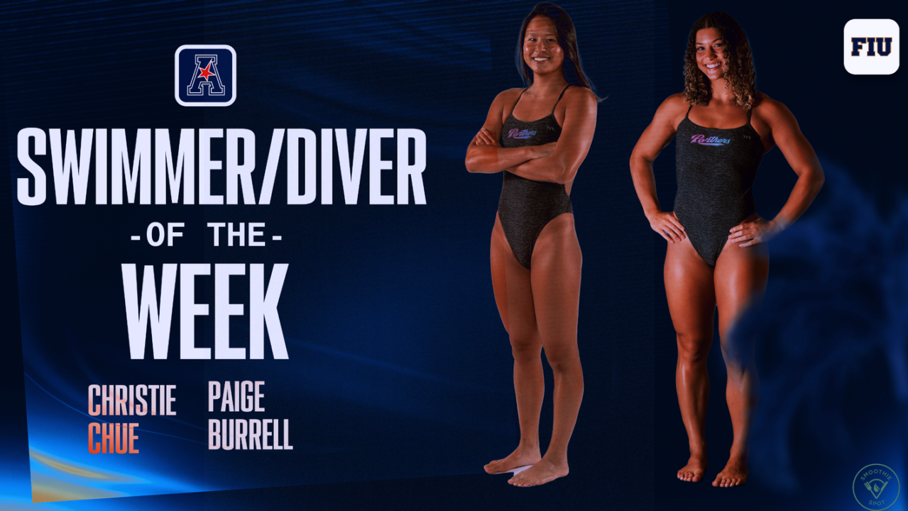 FIU’s Christie Chue, Paige Burrell Sweep Weekly AAC Swim & Dive Honors
