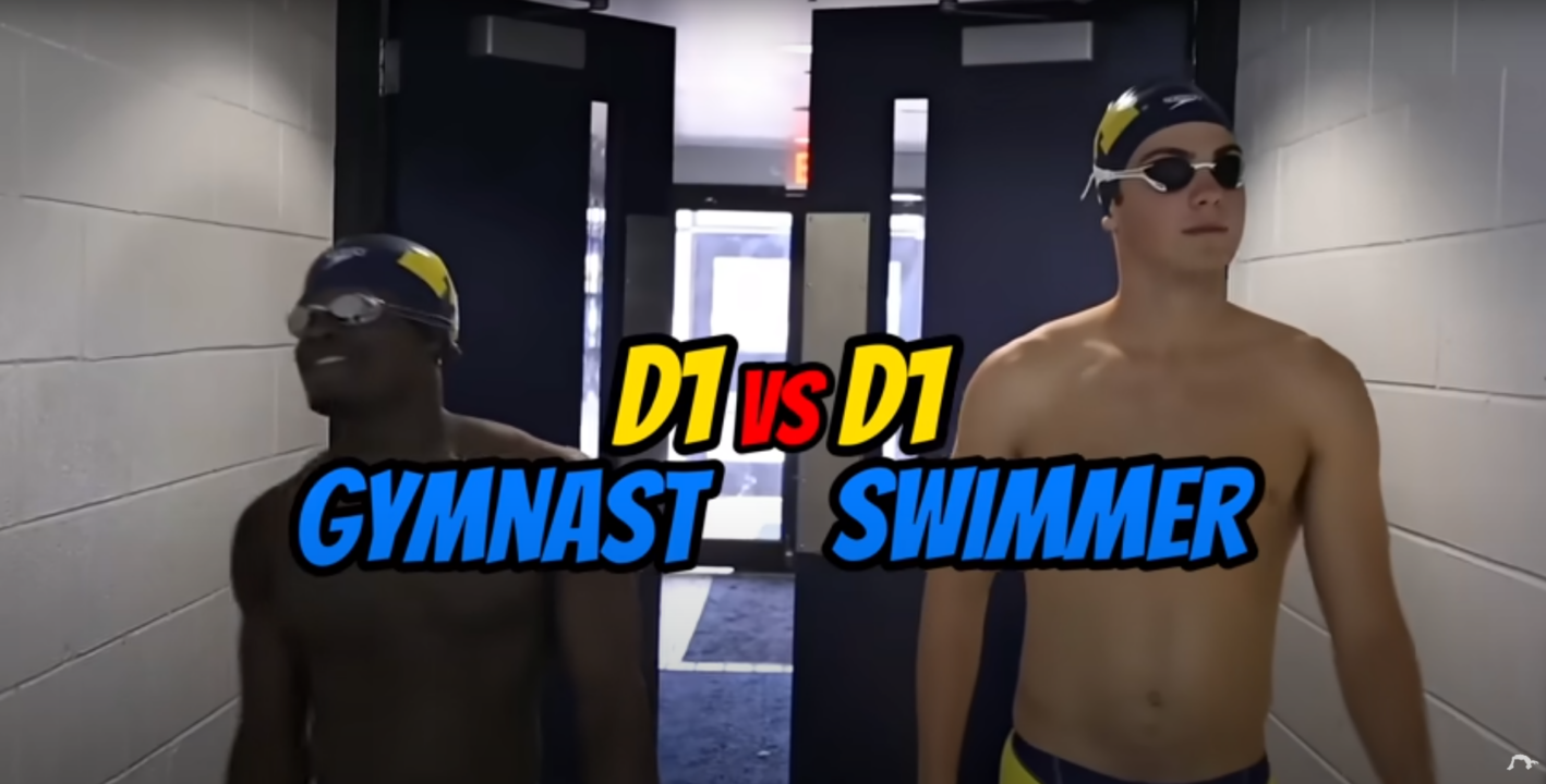 Michigan Swimmer Matthew Kroll, Champion Gymnast Fred Richard, Battle in the Pool & Gym