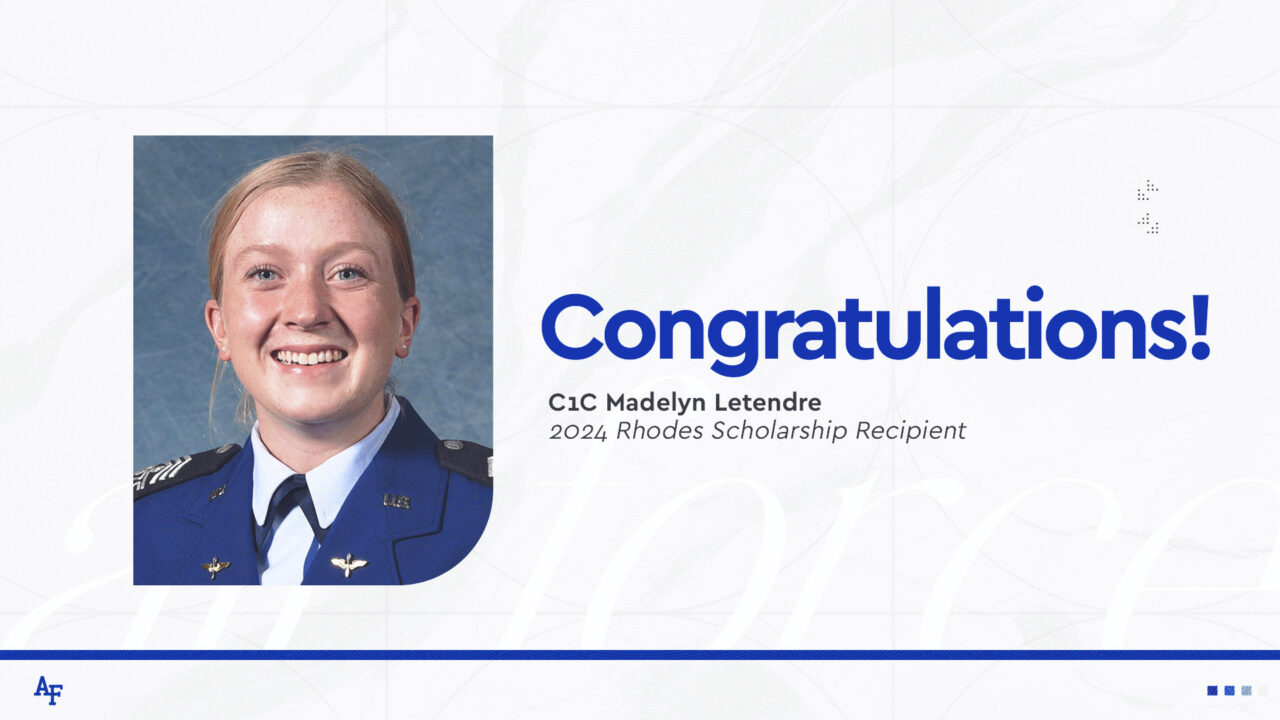 Air Force’s Madelyn Letendre Earns Prestigious Rhodes Scholarship