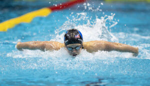 Alex Shackell Swims Best Time 57.22 100 Butterfly During Prelims In Indy, #3 17-18 All-Time