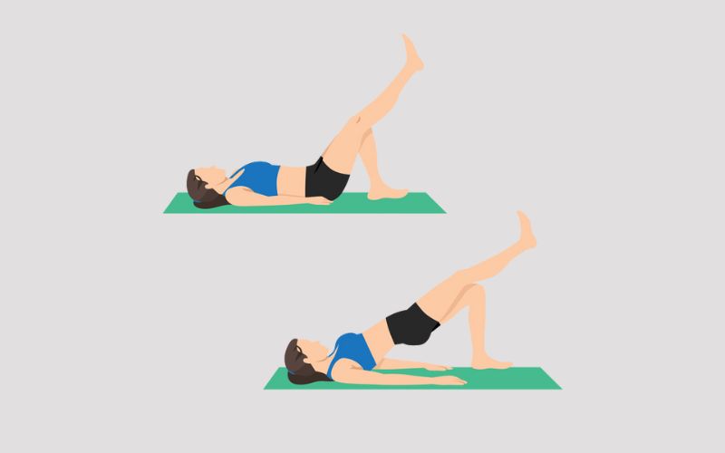 Core Exercises for Swimmers - Unilateral Glute Bridge