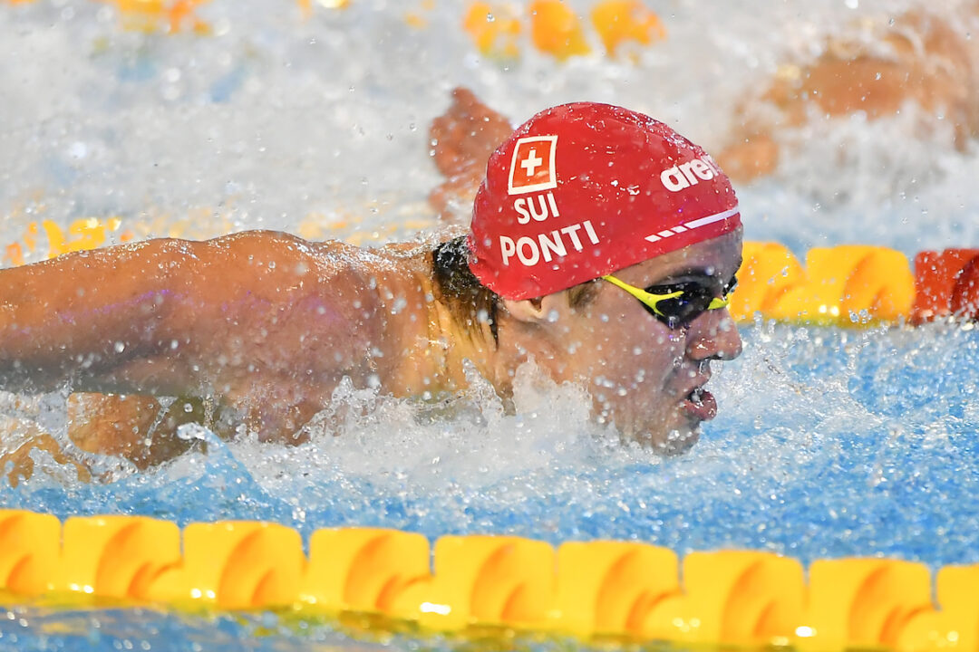 Ponti Clocks 23.33 In 50 Fly, Herlem Hits 1:57.91 200 Back During Day 3 of Giant Series Heats