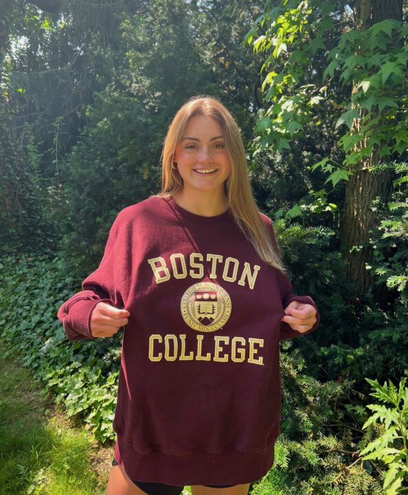 Lizzie Oliphant Commits to Boston College for 2024 with Team Leading Times