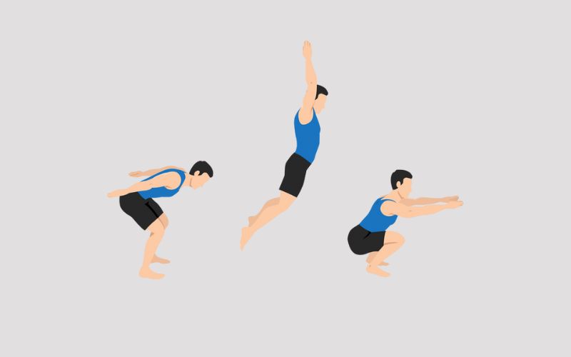 Strength Training Exercises for Swimmers - Broad Jumps