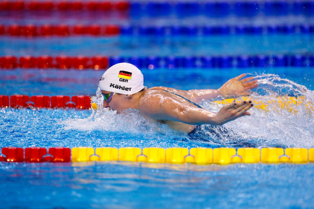 Köhler Apre I Campionati Tedeschi Di Vasca Corta Con Un Assolo Nei 200 Farfalla