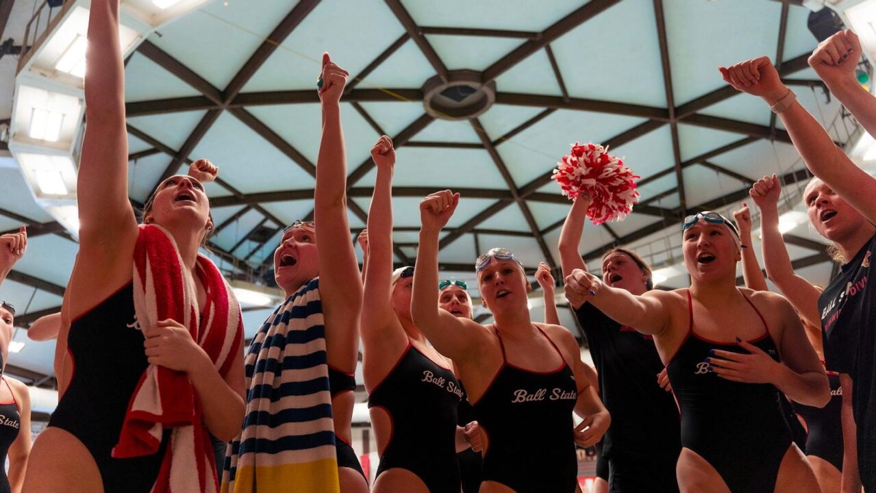 Ball State Women Stay Perfect With 182-117 Win Over Toledo