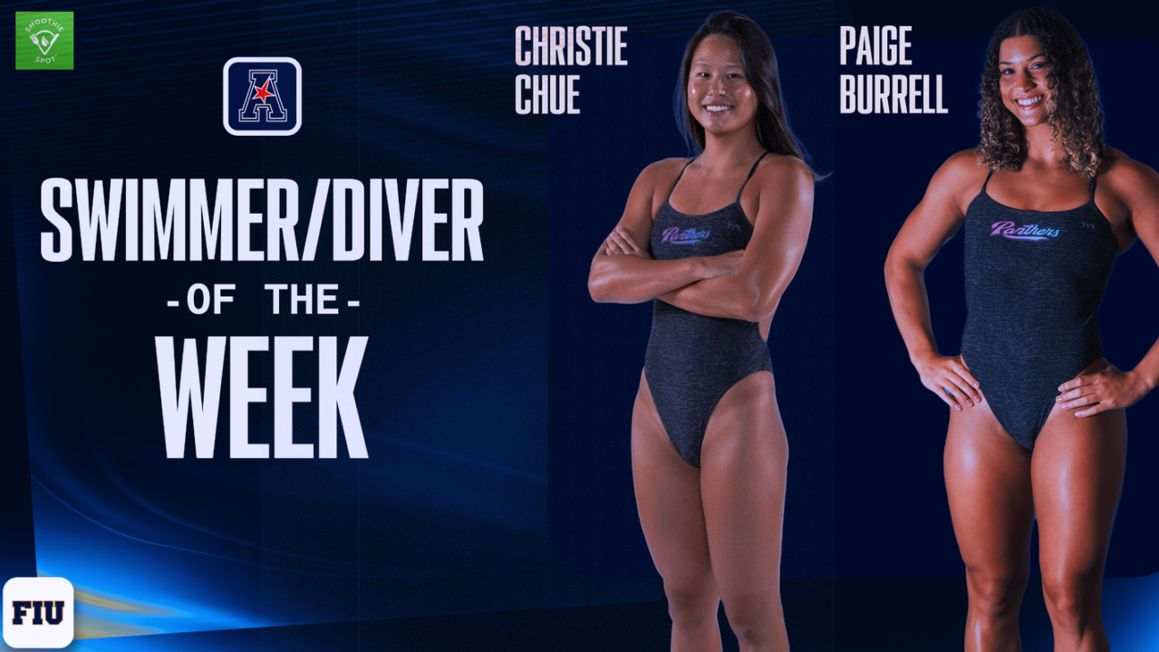 FIU’s Chue, Burrell Sweep AAC Weekly Swim & Dive Awards