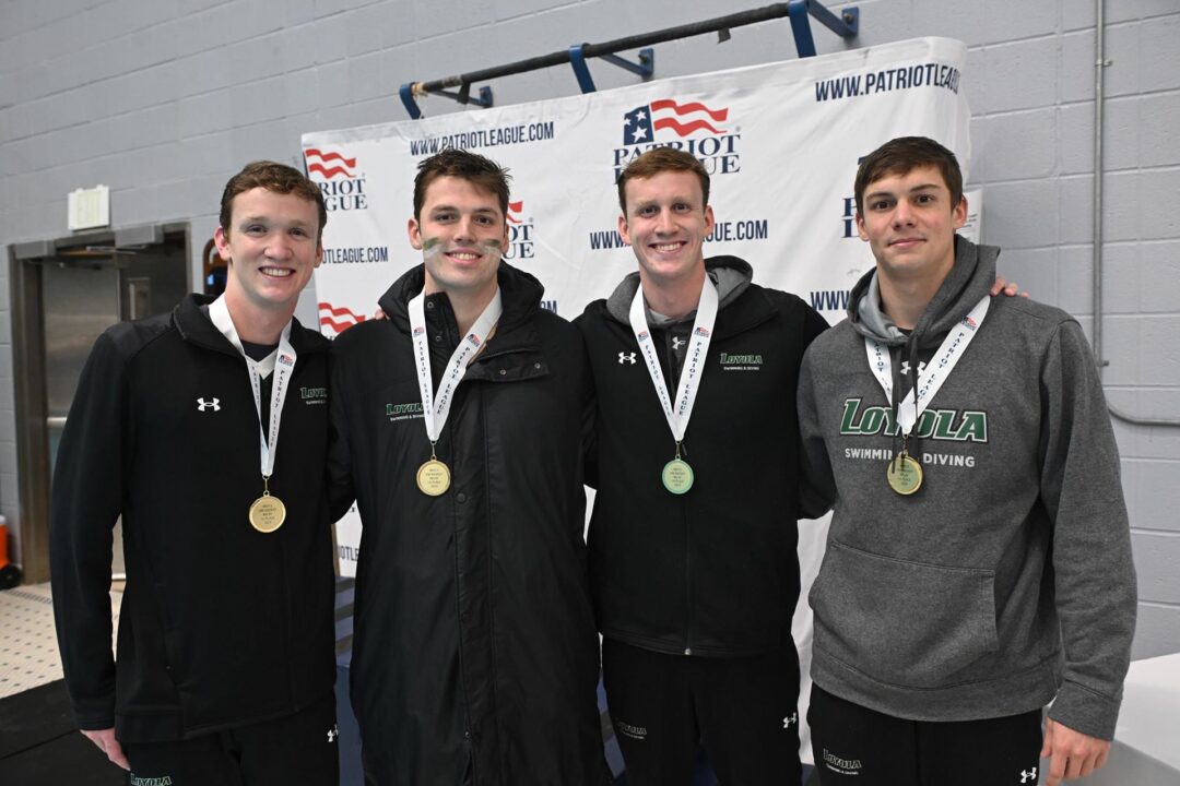 2024 Patriot League Champs: Loyola Men Crack 200 Medley Records on Day 1