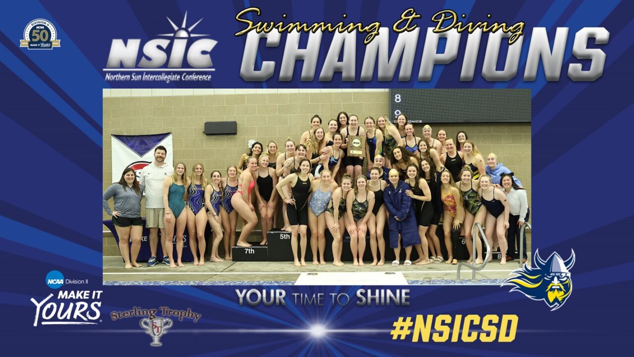 Augustana University Wins Second Straight Northern Sun Swimming & Diving Title