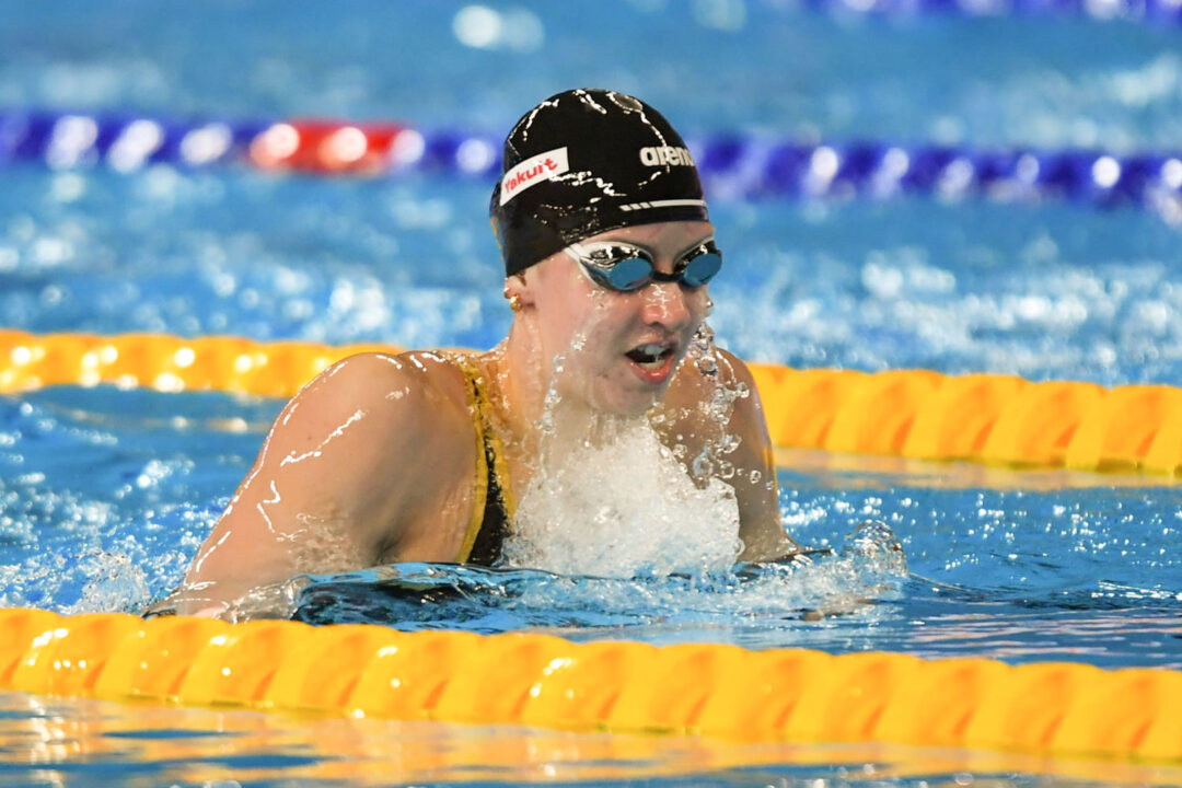 Kate Douglass Clocks 2:19.66 200 Breast In Olympic Trials Prelims, Breaks Meet Record