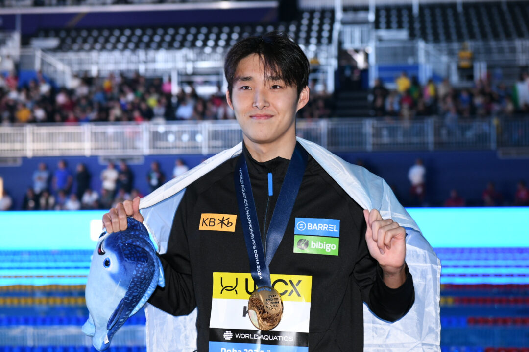 Il Campione Del Mondo Kim Woomin 3:43.69 Nei 400 Stile E Qualifica Per Parigi