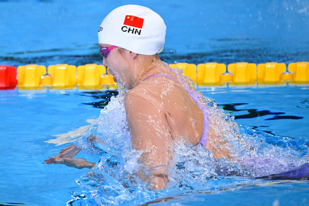 World Champion Tang Qianting Lowers Newly-Minted 100 Breast Asian Record To 1:04.39