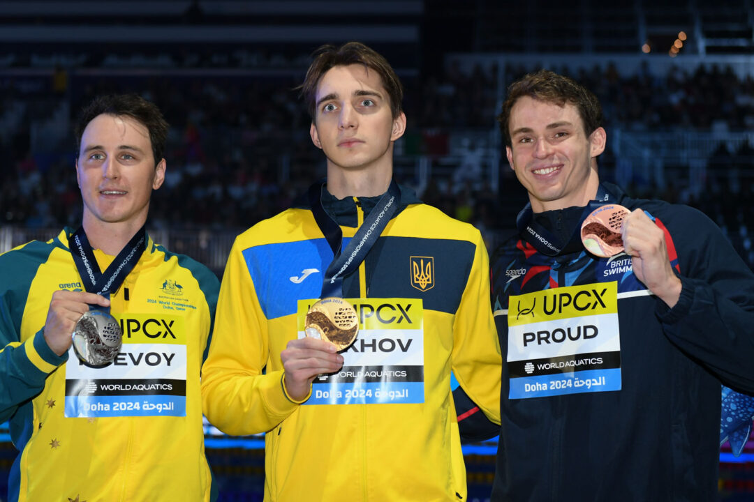 After Surprise Title in 50 Free, Ukraine’s Bukhov Says Russians Should Be Banned From Paris