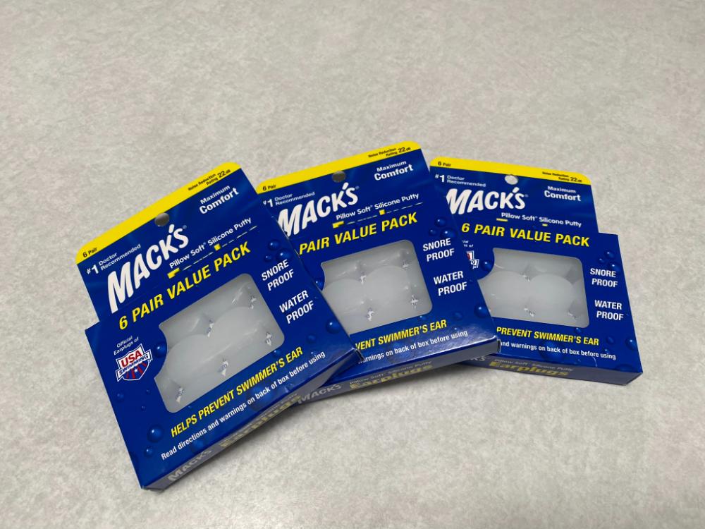 Mack's Pillow Soft Silicone Putty Earplugs for Swimming