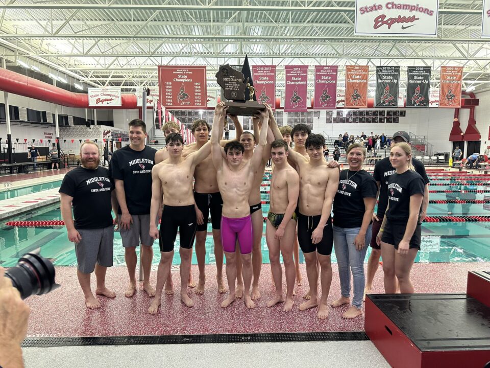 A Young Middleton High Team Wins Their 2nd-Straight Wisconsin High School Swimming Title