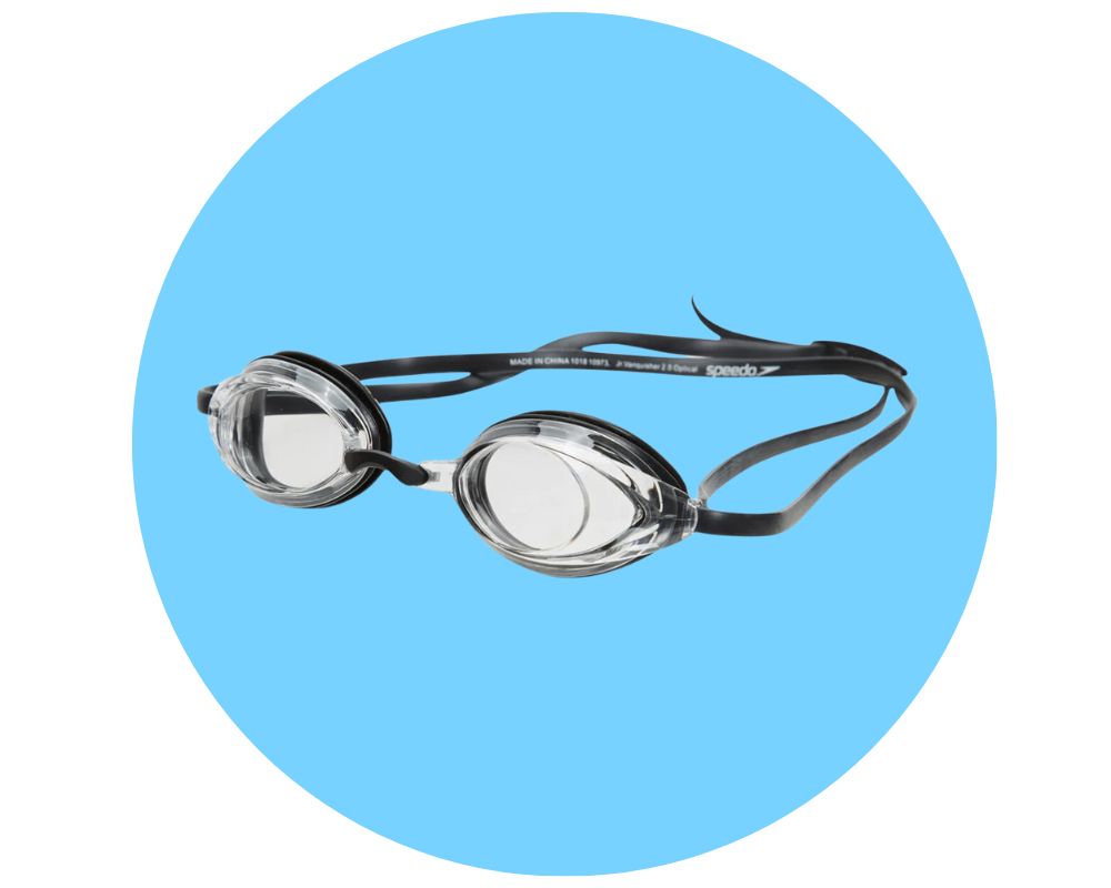 Swim Goggles for Kids - Speedo Vanquisher 2.0 Optical Goggles