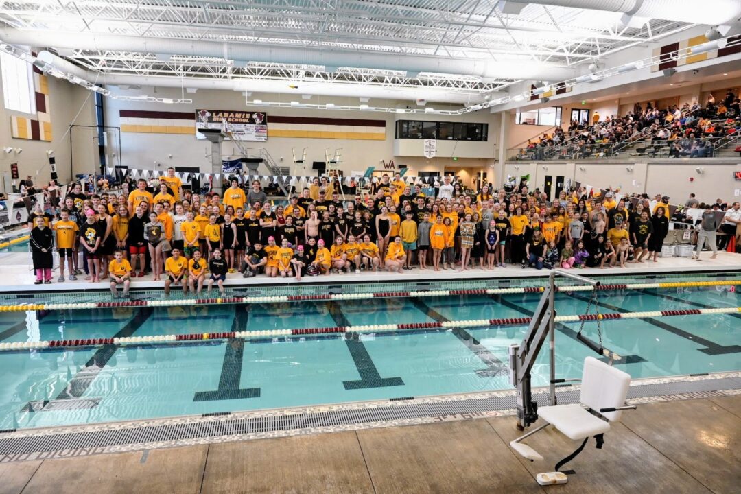 Wyoming State Championships Hosts Brown And Gold Day As Wyoming Swim/Dive Apparel Sells Out