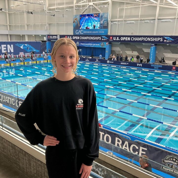 Rylee Erisman Becomes Fastest American 13-14 Girl in 100 Meter Free in 15 Years at NCSAs