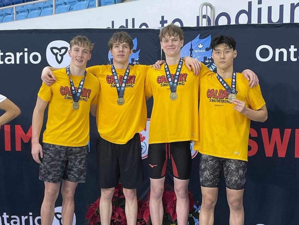 Calgary Boys Shatter Canadian 15-17 NAG Record In 400 Medley Relay At Alberta Provincials