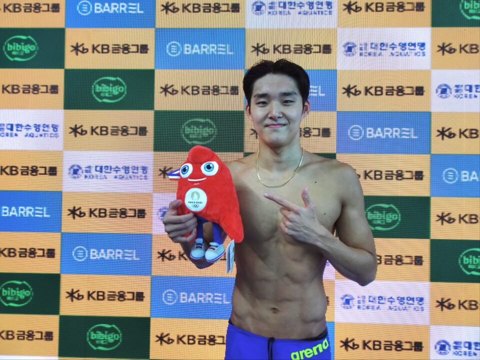World Champion Kim Woomin Earns Olympic Qualification In 1500 Free At Korean Trials