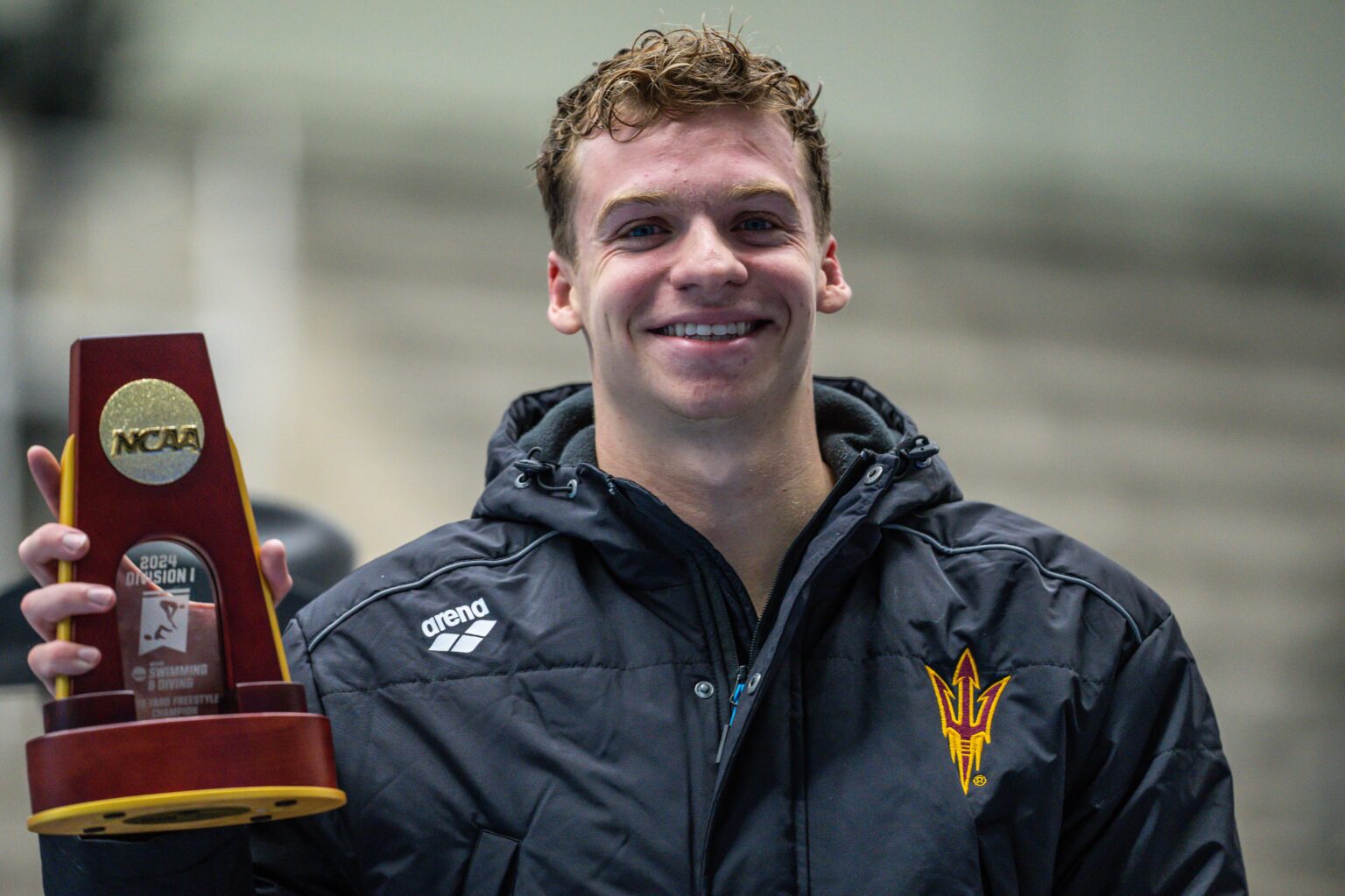 2024 Men's NCAAs Leon Marchand Swims Fastest 100 Breast Split Ever