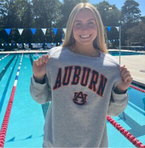 Distance Freestyler Lilly Gault Abdella to join the Auburn Tigers beginning fall 2025.