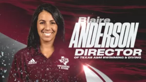 Blaire Anderson on Aggie Legacy, UT-A&M Rivalry, and Vision as Director of Swimming