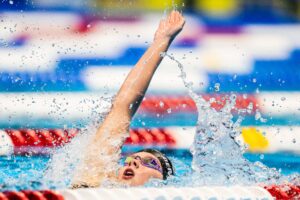 14-year-old Audrey Derivaux on Swimming in an Olympic Trials Final: “It was insane crazy”