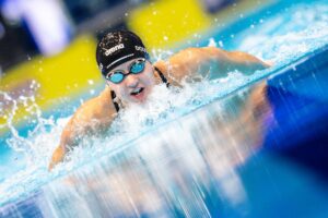 Kate Douglass Blasts 24.42 50 Fly To Break American Record, Narrowly Miss Super-Suited WR