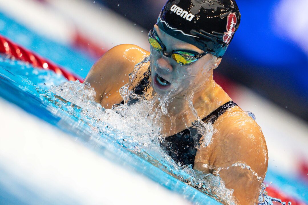 WATCH: Bell’s 56.80 100 BR Split, Huske’s 52.56 100 IM, & Other UCLA vs. Stanford Race Videos