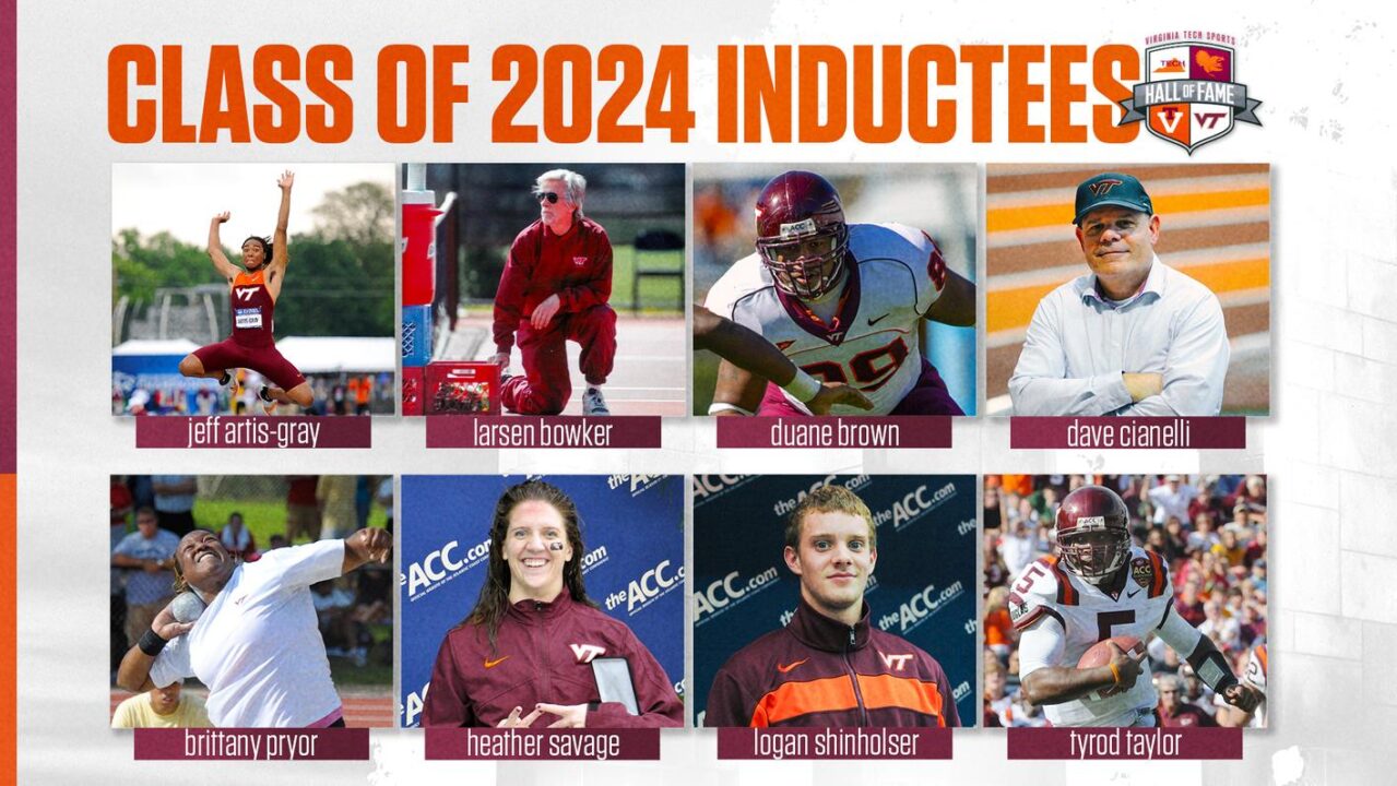 Virginia Tech Announces 2024 Sports Hall of Fame Inductees