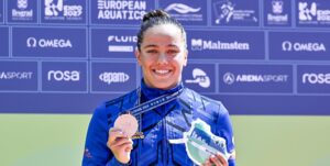 Belgrado 2024: Candela Sánchez fue bronce en 25 km en aguas abiertas