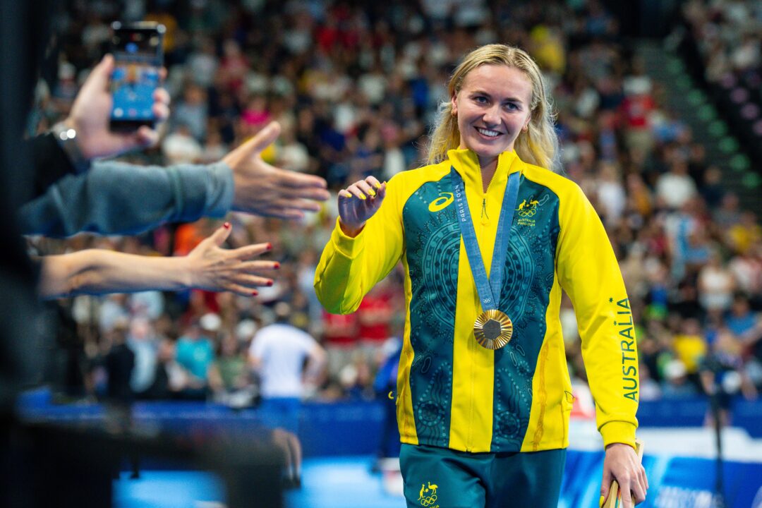 Australian Women Break Olympic Record With 7:38.08 4×200 Free Relay