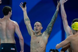 Caeleb Dressel Appears On Stage at the 2024 Emmy Awards as Co-Presenter