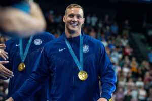 Caeleb Dressel Travels to Austin, Texas to Visit Nulo Pet Food, Nitro Swim Club