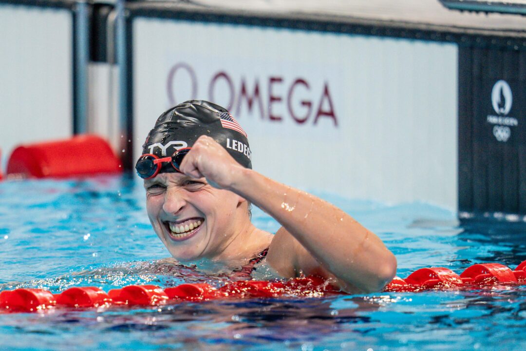 Katie Ledecky Didn’t Mean To Celebrate That Much After 1500 Free Gold: “It Just Comes Out”