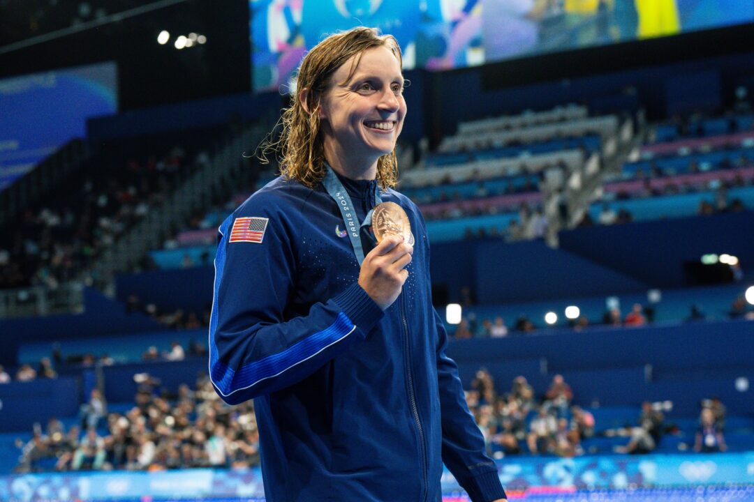 Katie Ledecky Gets Emotional in Post-400 Free Press Conference