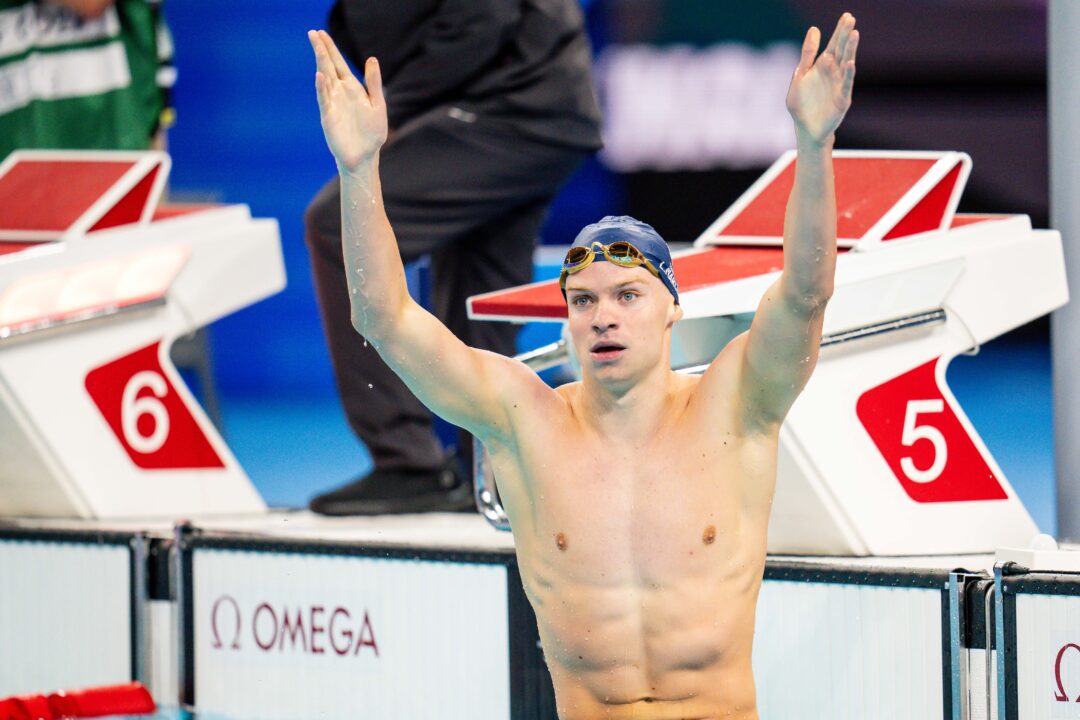 Leon Marchand After 400 IM Win “The atmosphere was Amazing…I had Goosebumps Before”